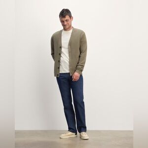 Everlane The Classic Cardigan in Everyday Cotton in Kalamata Size S